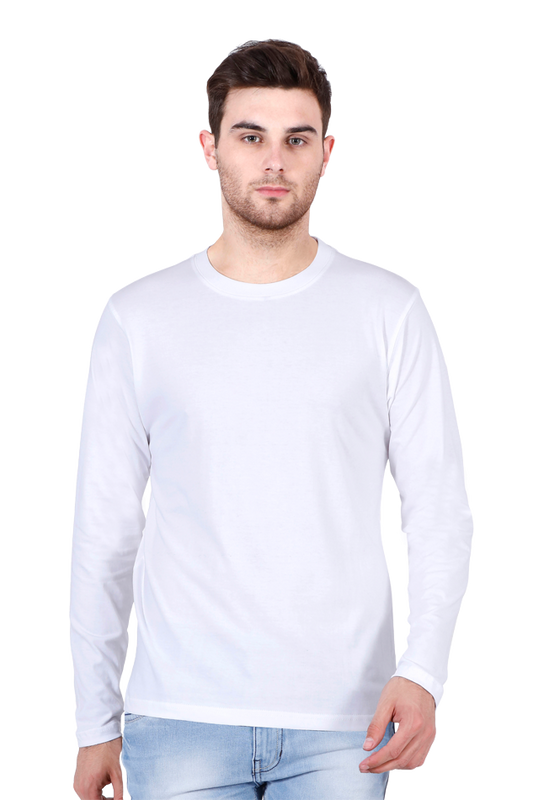 Male Round Neck Full Sleeve White Or Black