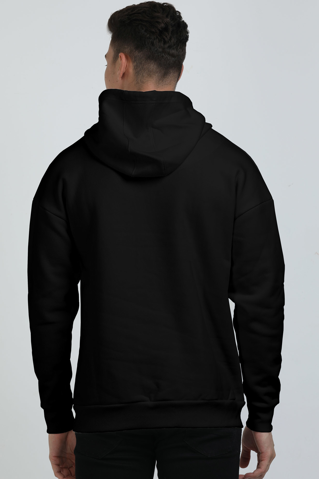 Oversized Hooded Sweatshirt Black