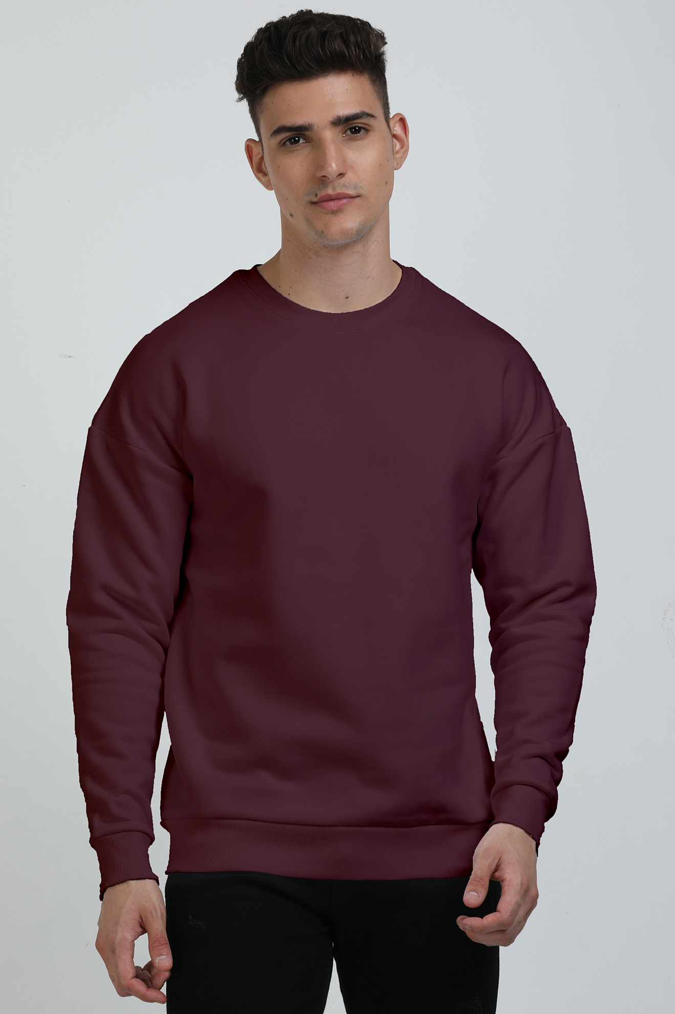 Oversized Heavy weight sweatshirt Maroon