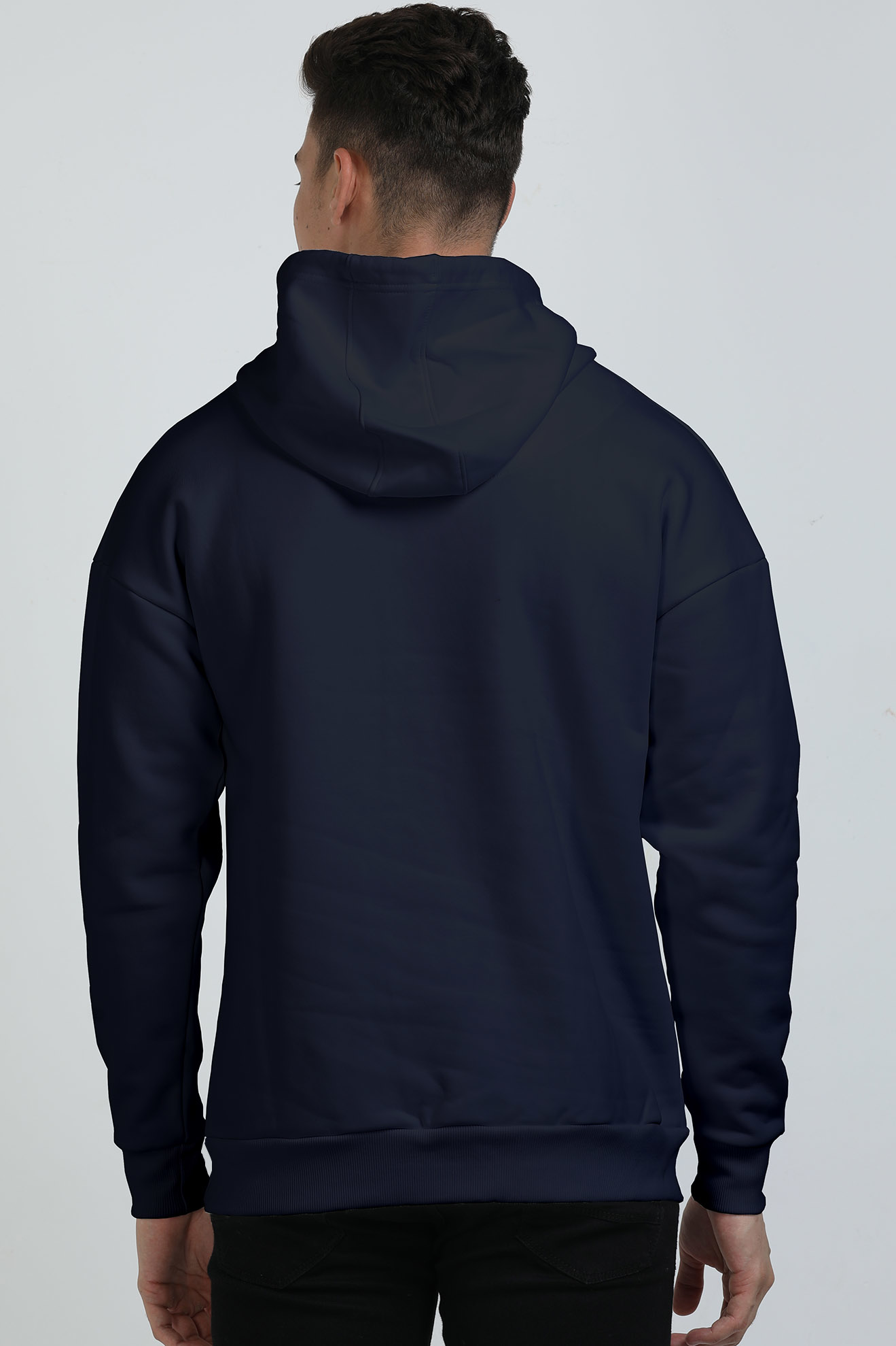 Oversized Hooded Sweatshirt  Navy blue