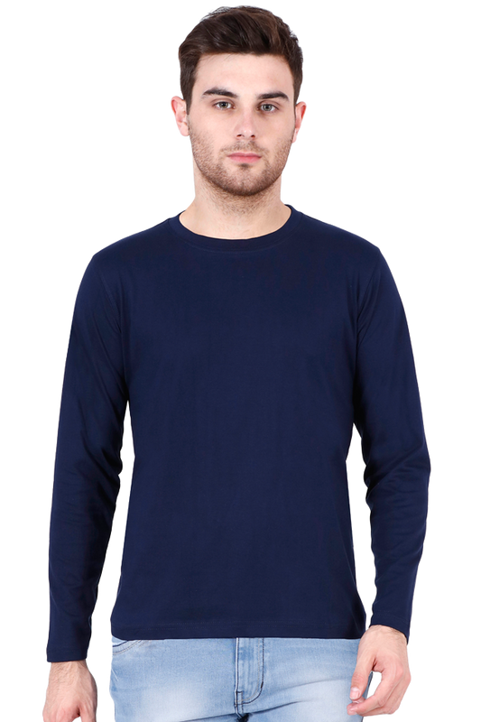 Male Round Neck Full Sleeve Royal Blue or Navy Blue