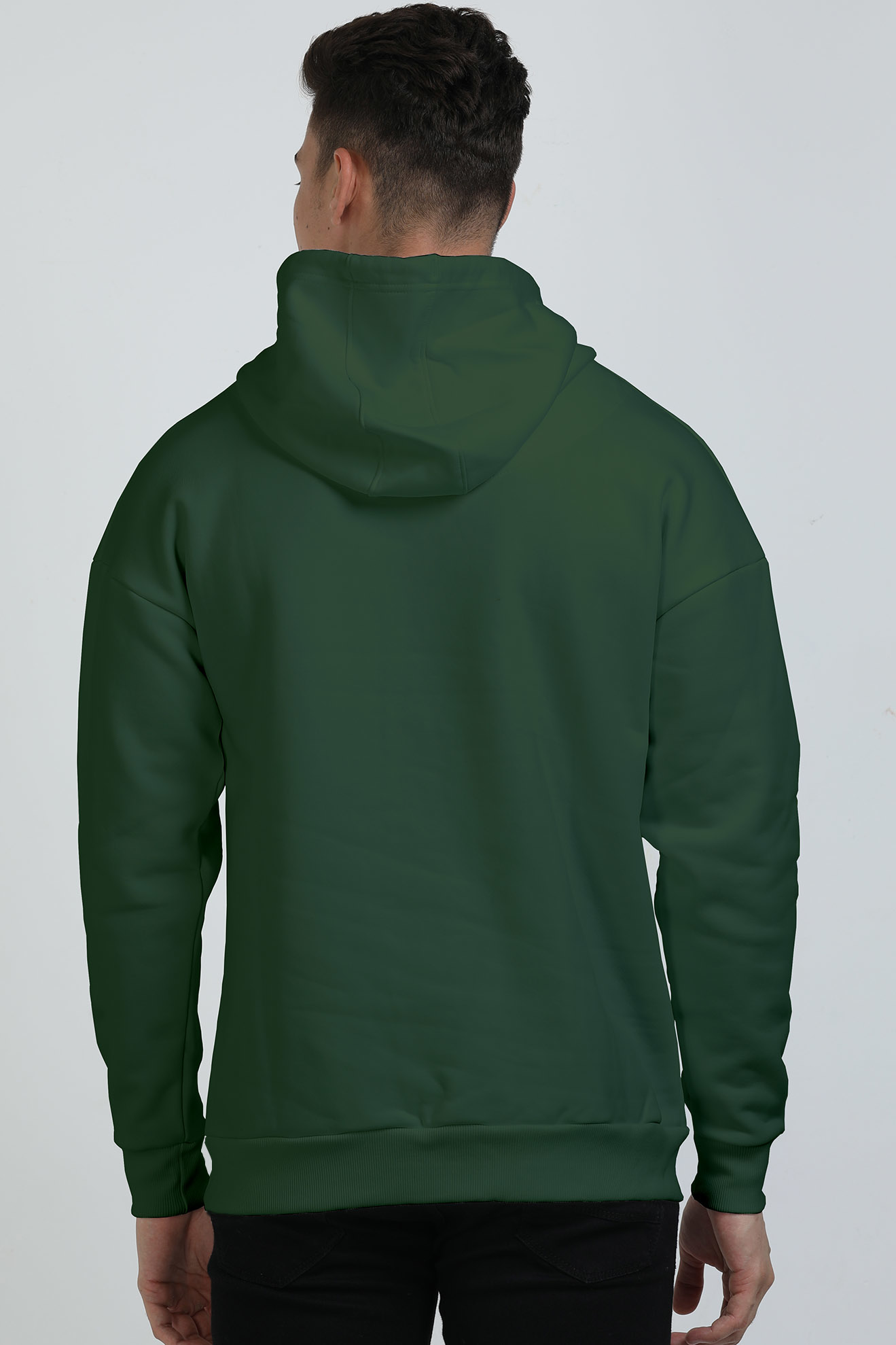 Oversized Hooded Sweatshirt Olive Green