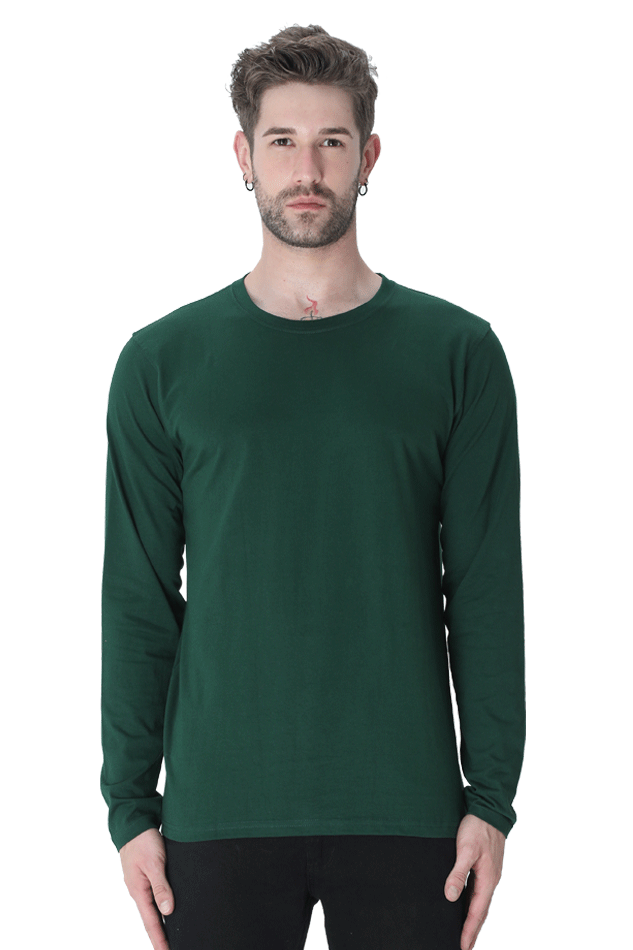 Male Round Neck Full Sleeve Maroon, Bottle Green & Grey