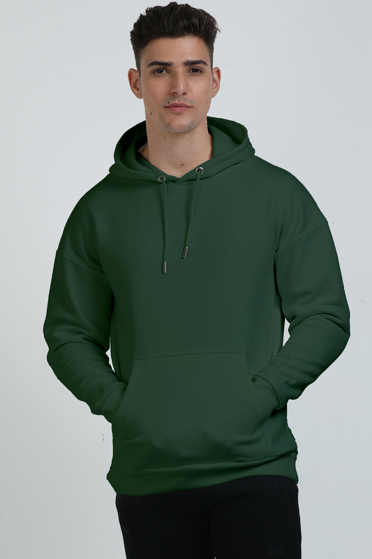 Oversized Hooded Sweatshirt Olive Green