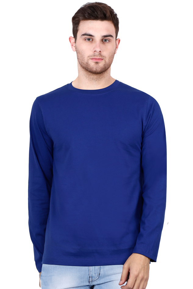 Male Round Neck Full Sleeve Royal Blue or Navy Blue