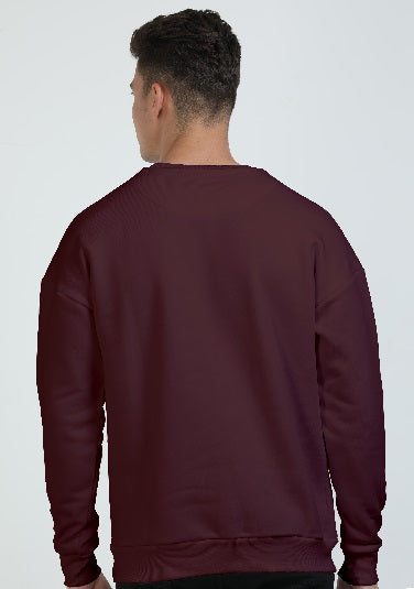 Oversized Heavy weight sweatshirt Maroon