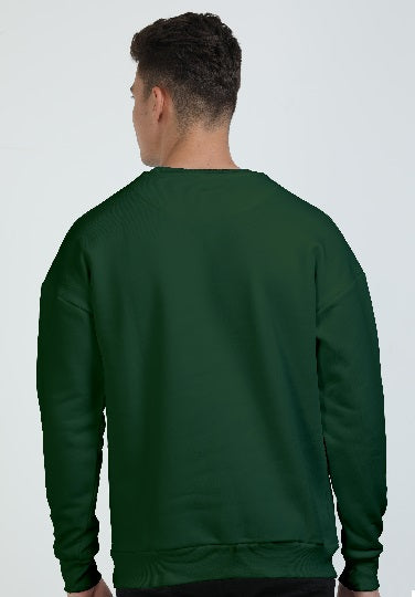 Oversized sweatshirt Bottle Green